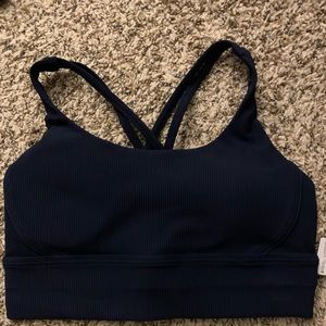 Lululemon energy bra ribbed Size10